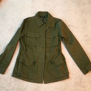 Forever 21 green utility jacket